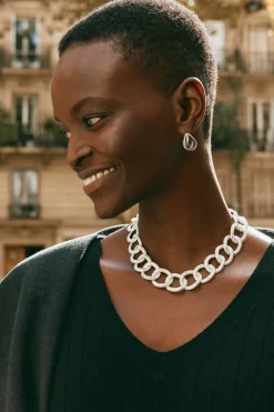 Estel Choker Necklace - Silver
