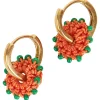 Ethos Earring - Coral/Kiwi