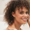 Ethos Earring - Kiwi/Gold