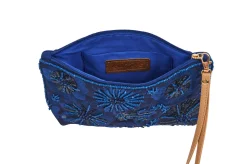 Flourish Clutch - Sapphire