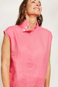 Halcyon Button Top - Musk