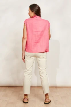 Halcyon Button Top - Musk