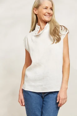 Halcyon Button Top - Opal