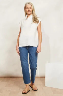 Halcyon Button Top - Opal
