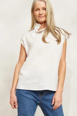 Halcyon Button Top - Opal