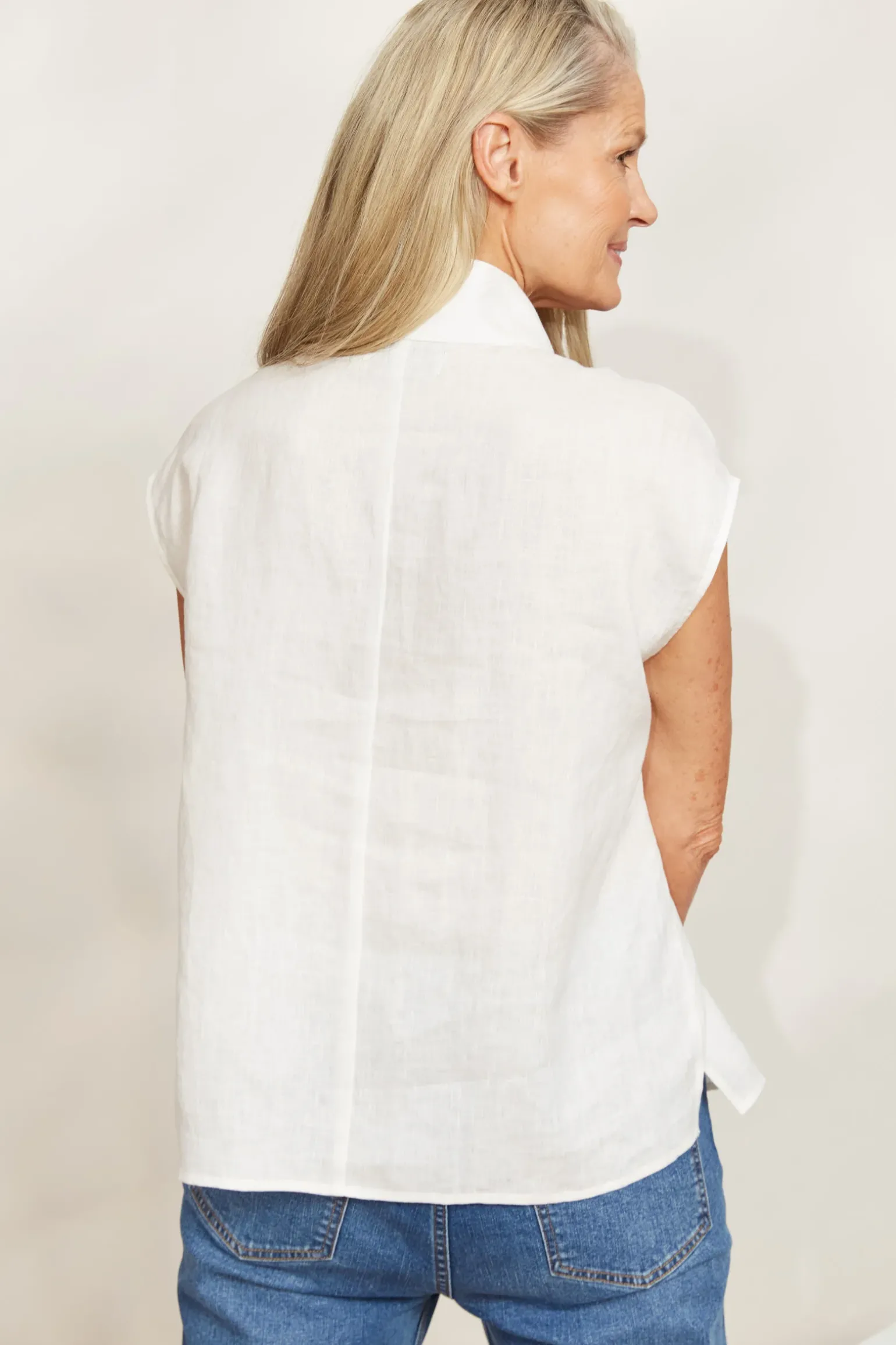 Halcyon Button Top - Opal