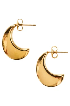 Halcyon Crescent Earring - Gold