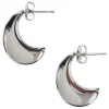 Halcyon Crescent Earring - Silver