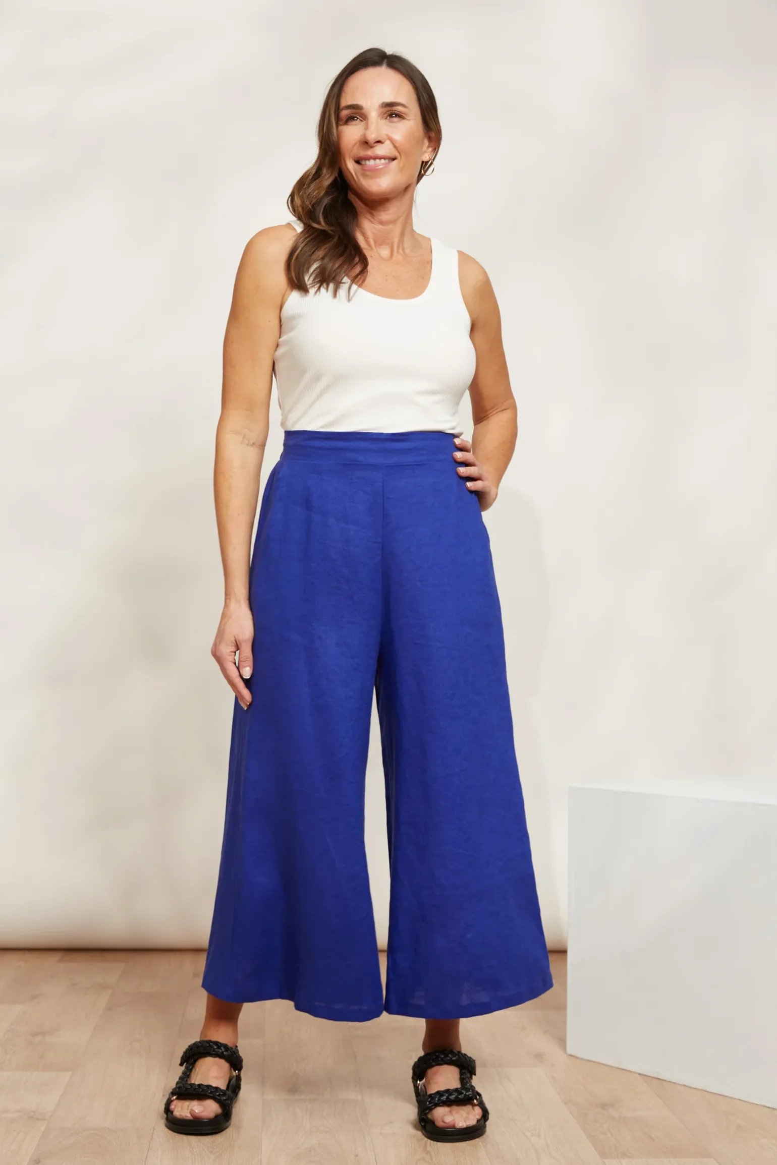 Halcyon Crop Pant - Cobalt