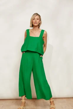 Halcyon Crop Pant - Emerald