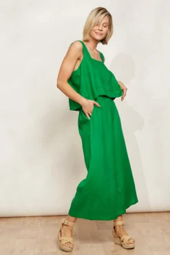 Halcyon Crop Pant - Emerald