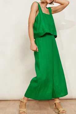 Halcyon Crop Pant - Emerald