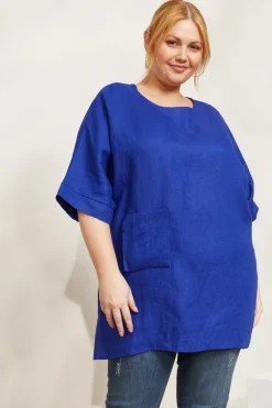 Halcyon Relaxed Top - Cobalt