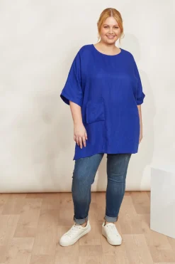 Halcyon Relaxed Top - Cobalt