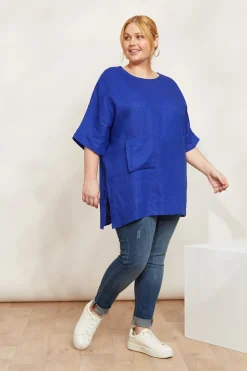 Halcyon Relaxed Top - Cobalt