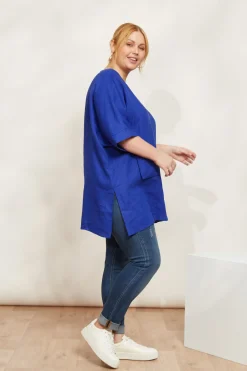 Halcyon Relaxed Top - Cobalt