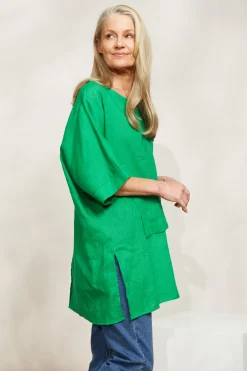 Halcyon Relaxed Top - Emerald
