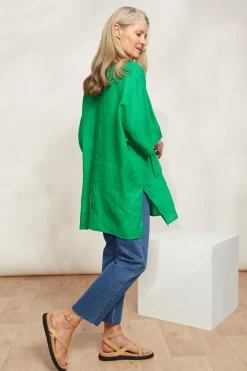 Halcyon Relaxed Top - Emerald