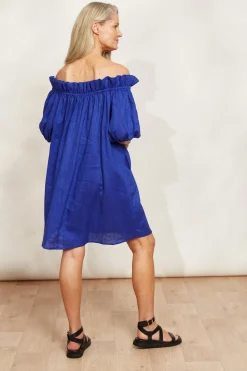 Halcyon Ruched Dress - Cobalt