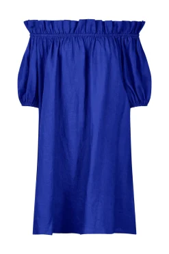 Halcyon Ruched Dress - Cobalt