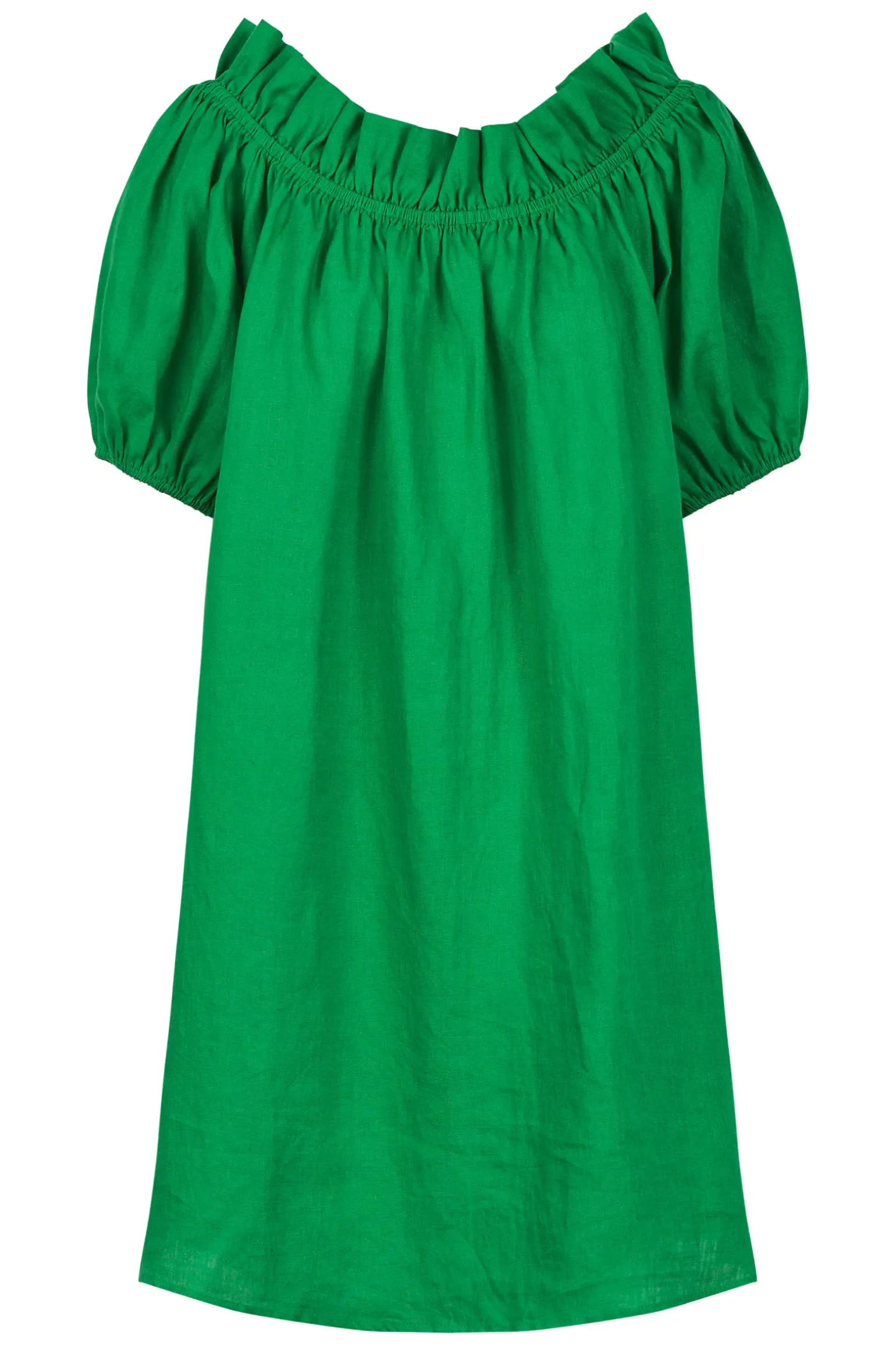 Halcyon Ruched Dress - Emerald