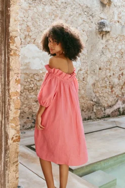 Halcyon Ruched Dress - Musk