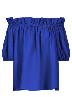 Halcyon Ruched Top - Cobalt