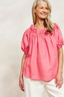 Halcyon Ruched Top - Musk
