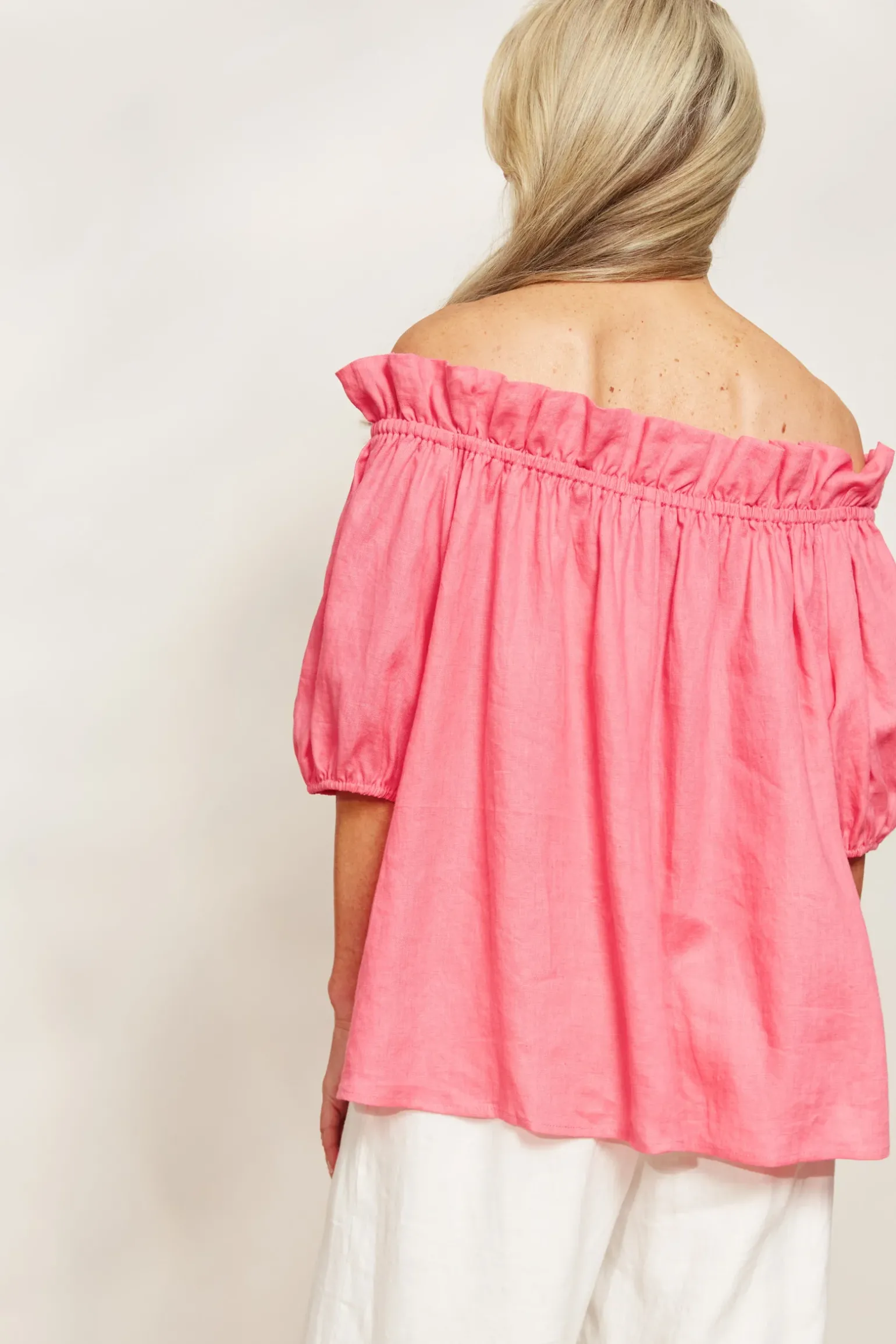Halcyon Ruched Top - Musk
