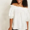 Halcyon Ruched Top - Opal