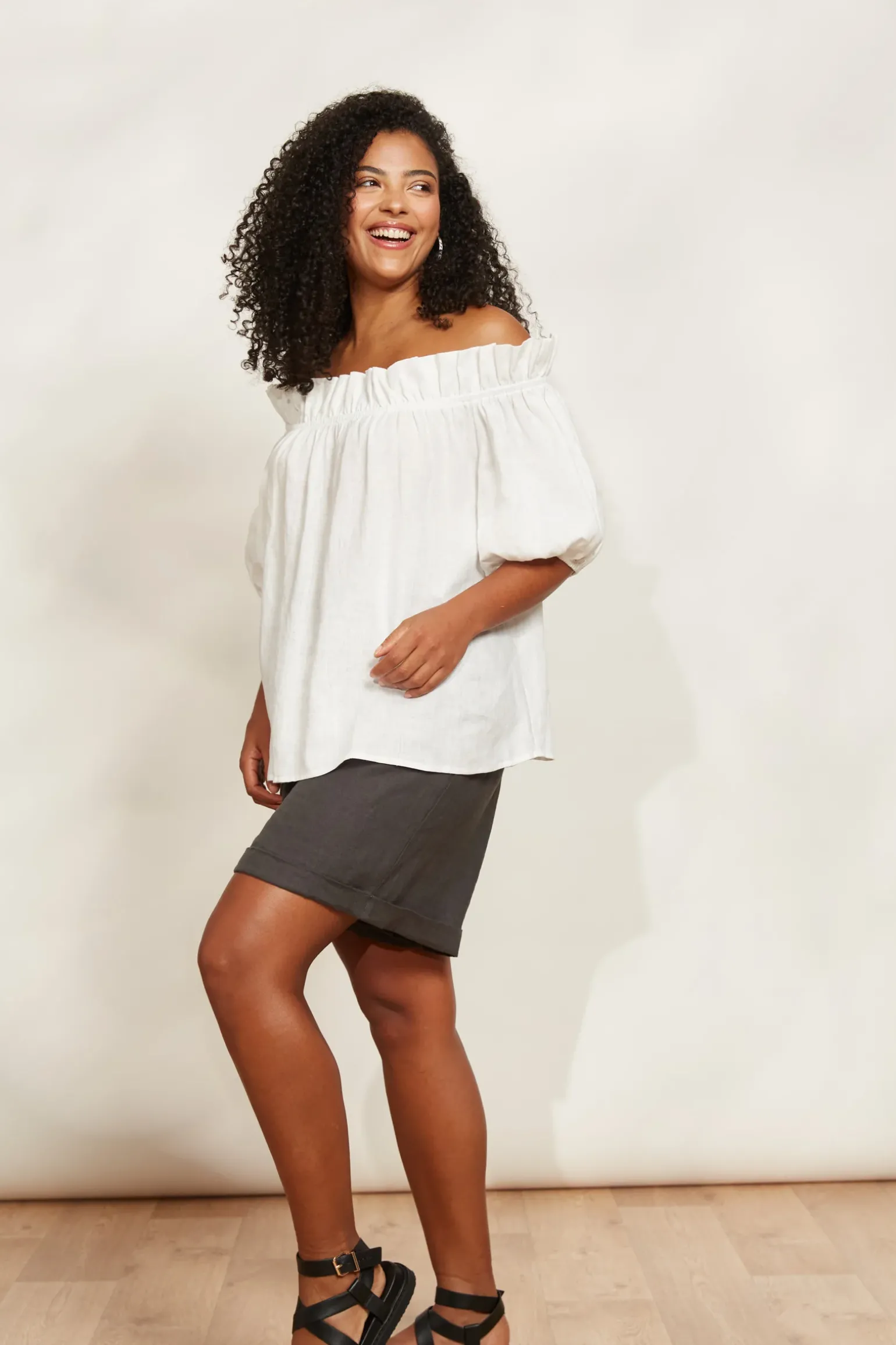 Halcyon Ruched Top - Opal