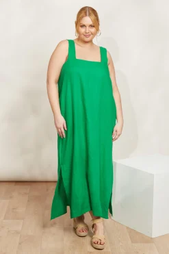 Halcyon Tank Dress - Emerald