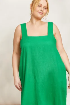 Halcyon Tank Dress - Emerald