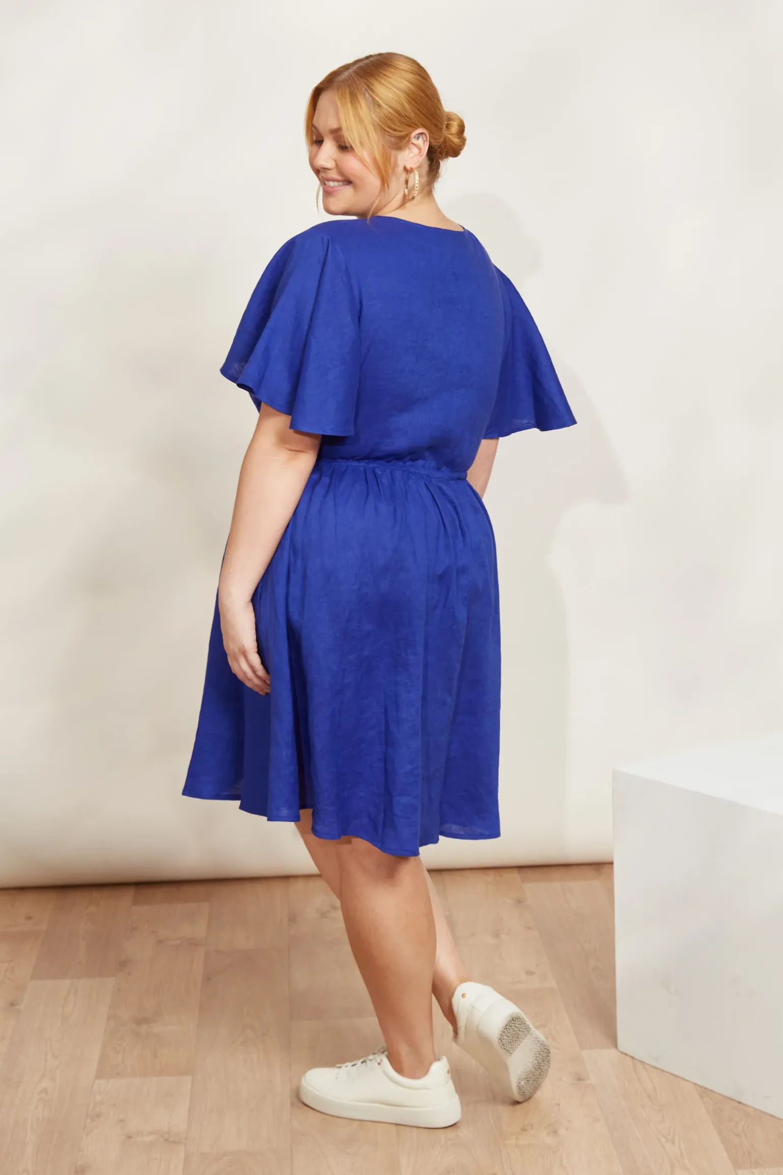 Halcyon Tie Dress - Cobalt