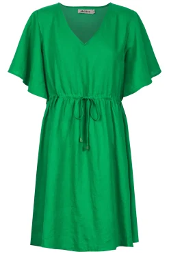Halcyon Tie Dress - Emerald