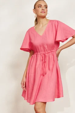 Halcyon Tie Dress - Musk