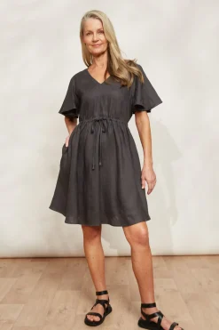 Halcyon Tie Dress - Oyster