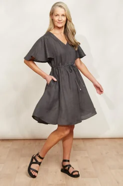 Halcyon Tie Dress - Oyster