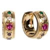 Heritage Earring - Gold Gem