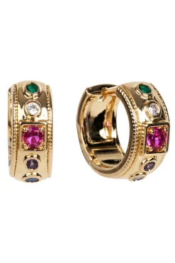 Heritage Earring - Gold Gem