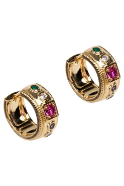 Heritage Earring - Gold Gem