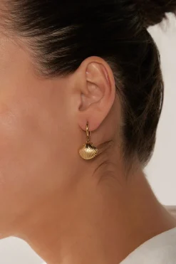 Heritage Earring - Gold Shell