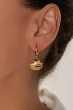 Heritage Earring - Gold Shell