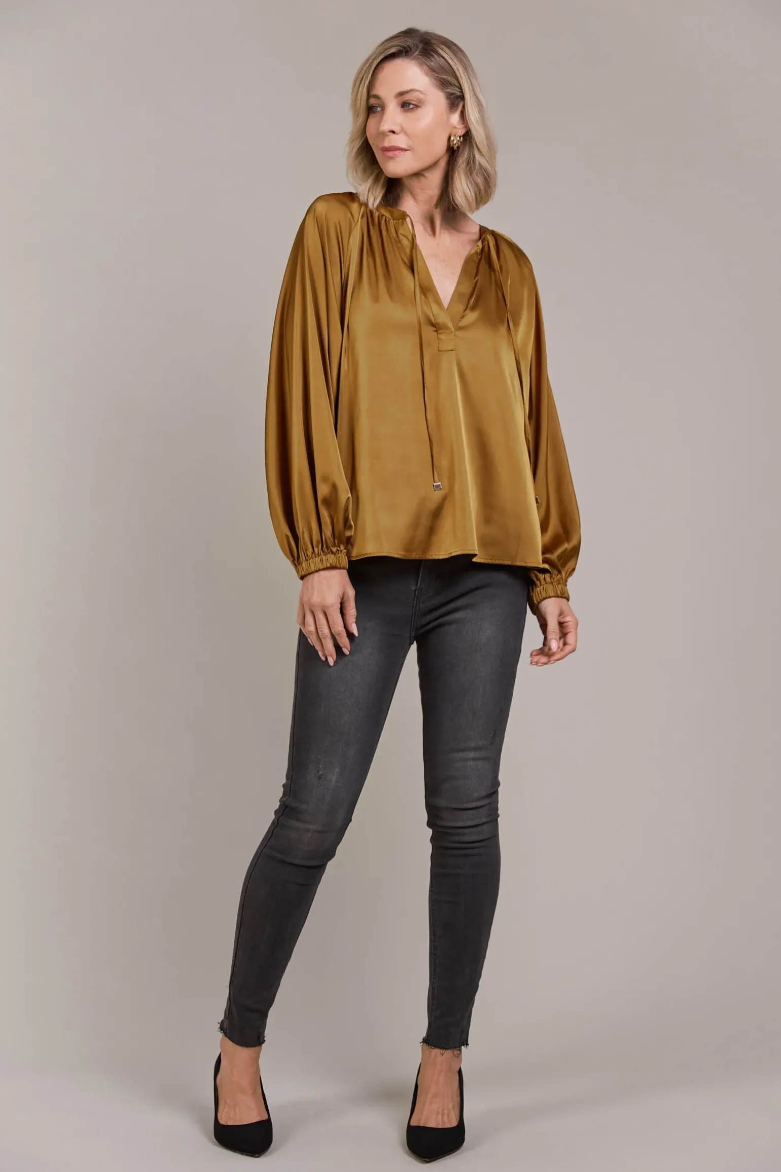 Ivy Blouse - Tobacco