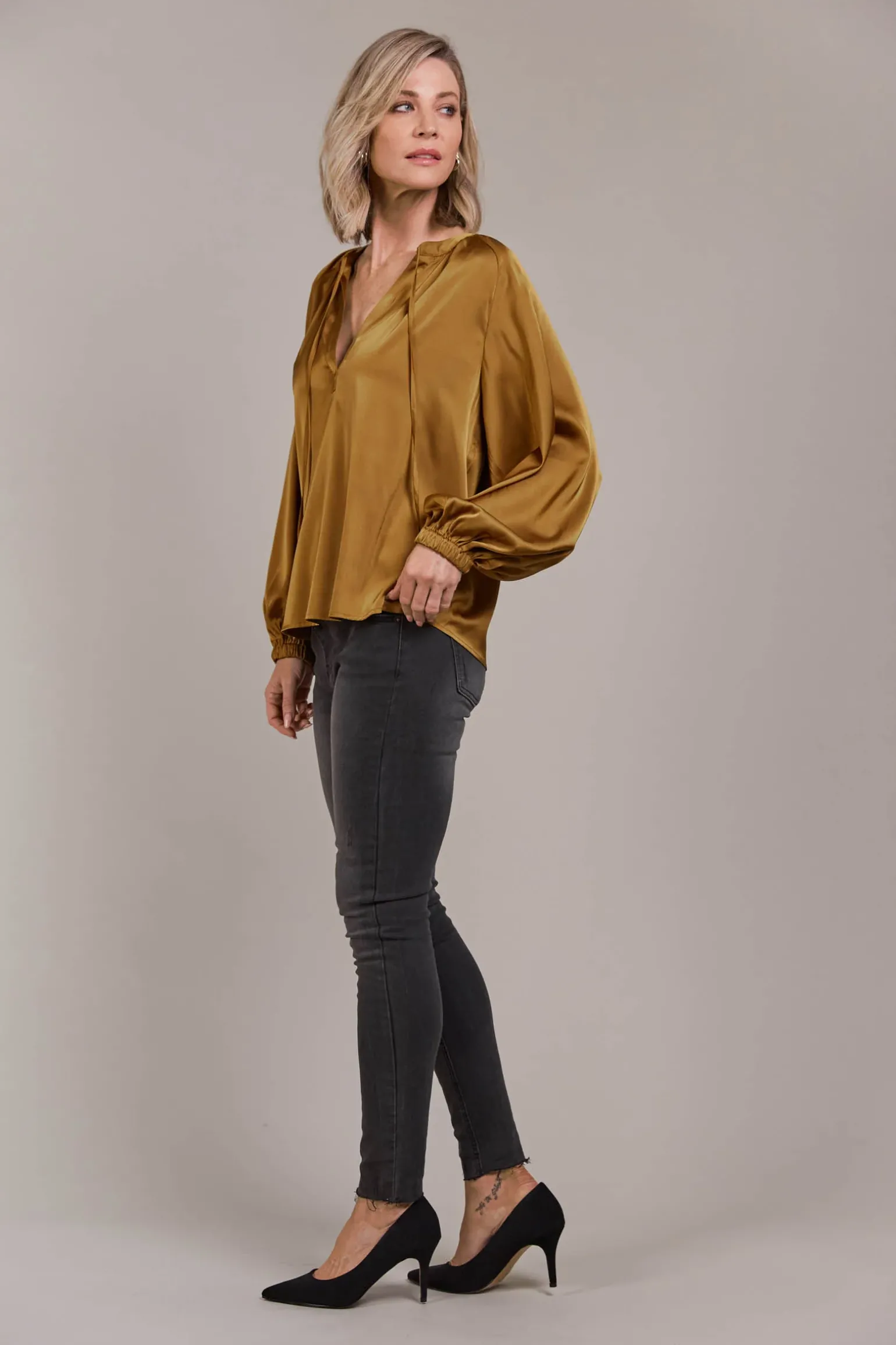 Ivy Blouse - Tobacco
