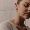 Ivy Earring - Square Pearl