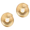 Ivy Pearl Earring - Swirl