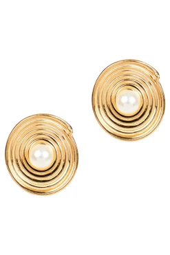 Ivy Pearl Earring - Swirl