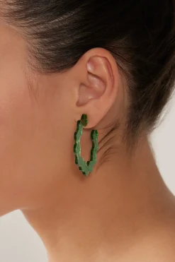 Jovial Hoop Earring - Emerald