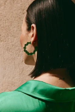 Jovial Hoop Earring - Emerald